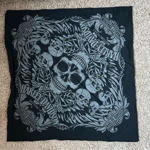 Black and Grey Harley Davidson Bandana |G3